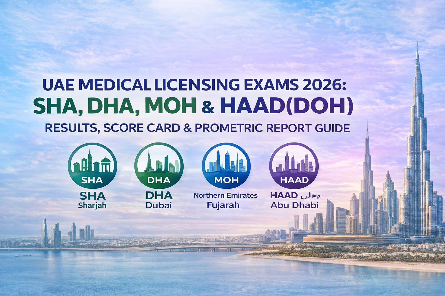 UAE MEDICAL LICENSING EXAMS 2026: SHA, DHA, MOH & HAAD(DOH) RESULTS, SCORE CARD & PROMETRIC REPORT GUIDE